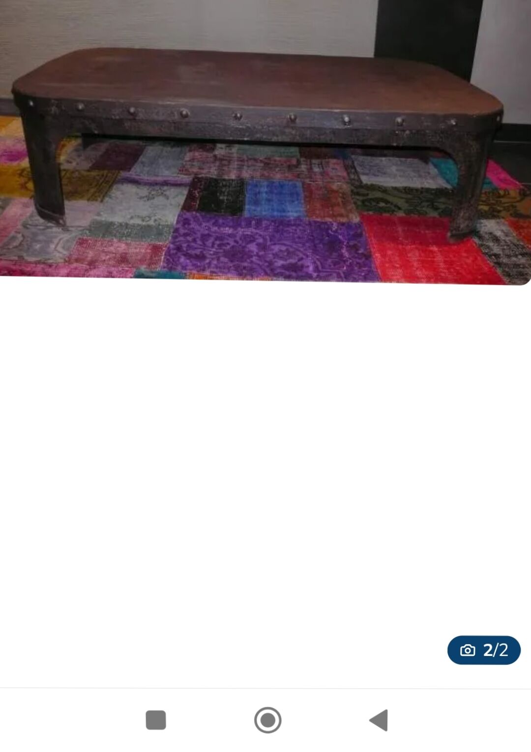 Table basse industrielle