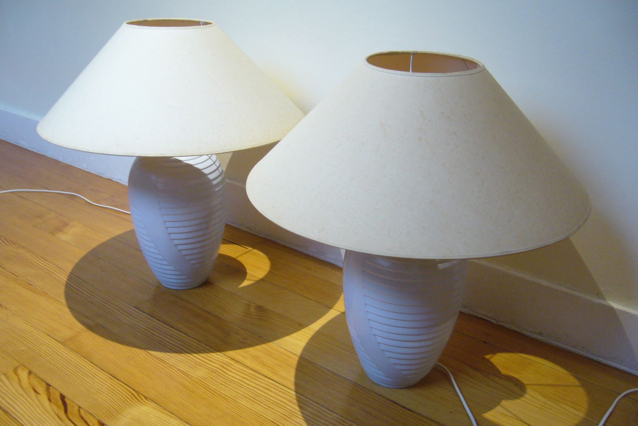 Paire de pieds de lampes Deschuytener esprit Arts Déco