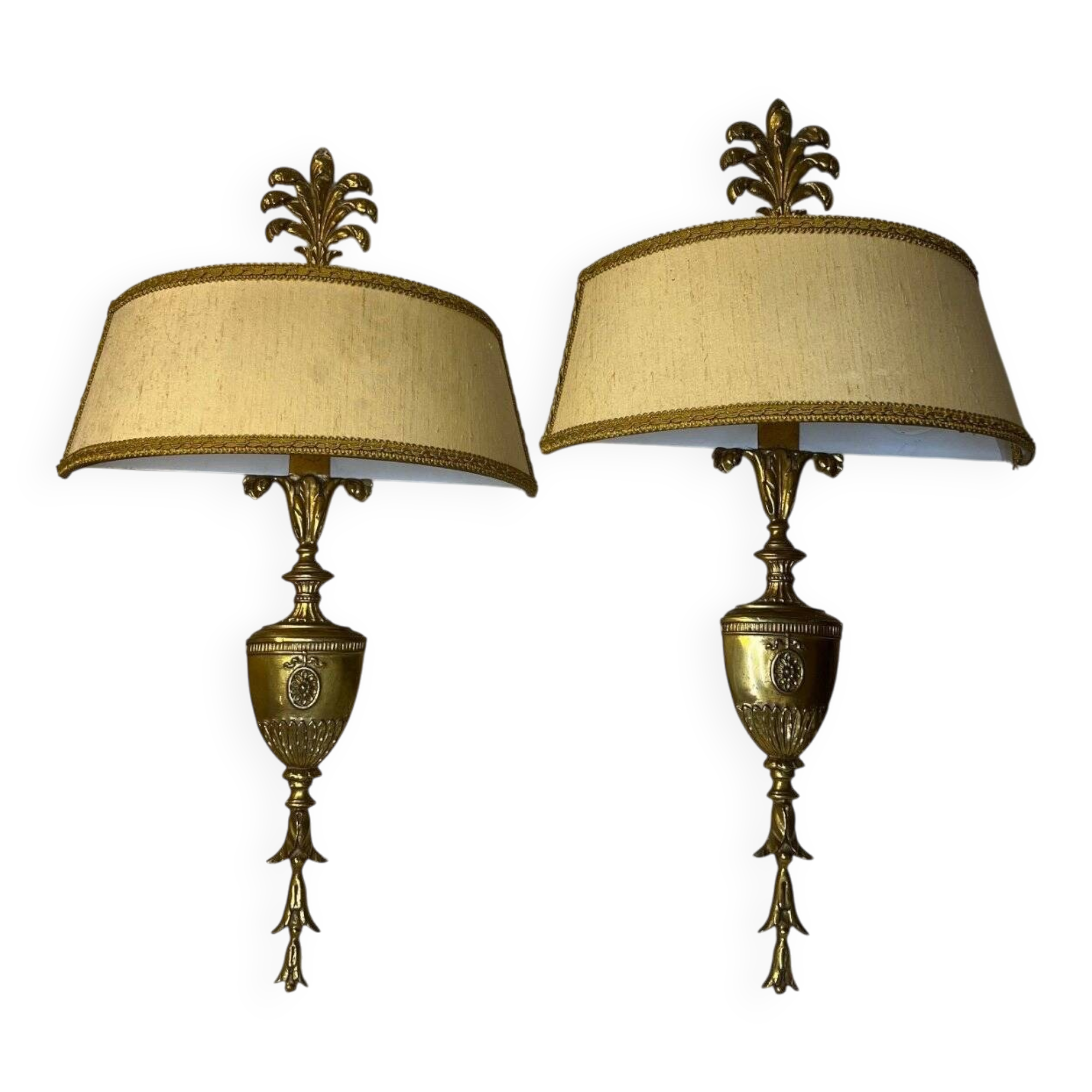 Large pair of wall sconces from the 20th century