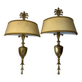Large pair of wall sconces from the 20th century