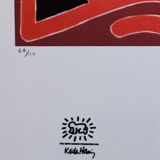 1990s Original Gorgeous Keith Haring Limited Edition Lithograph