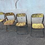 4 chaises bienaise pliantes