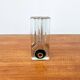 Vintage German glass vase by H. Düsterhaus for Walther Glas, 1970s.