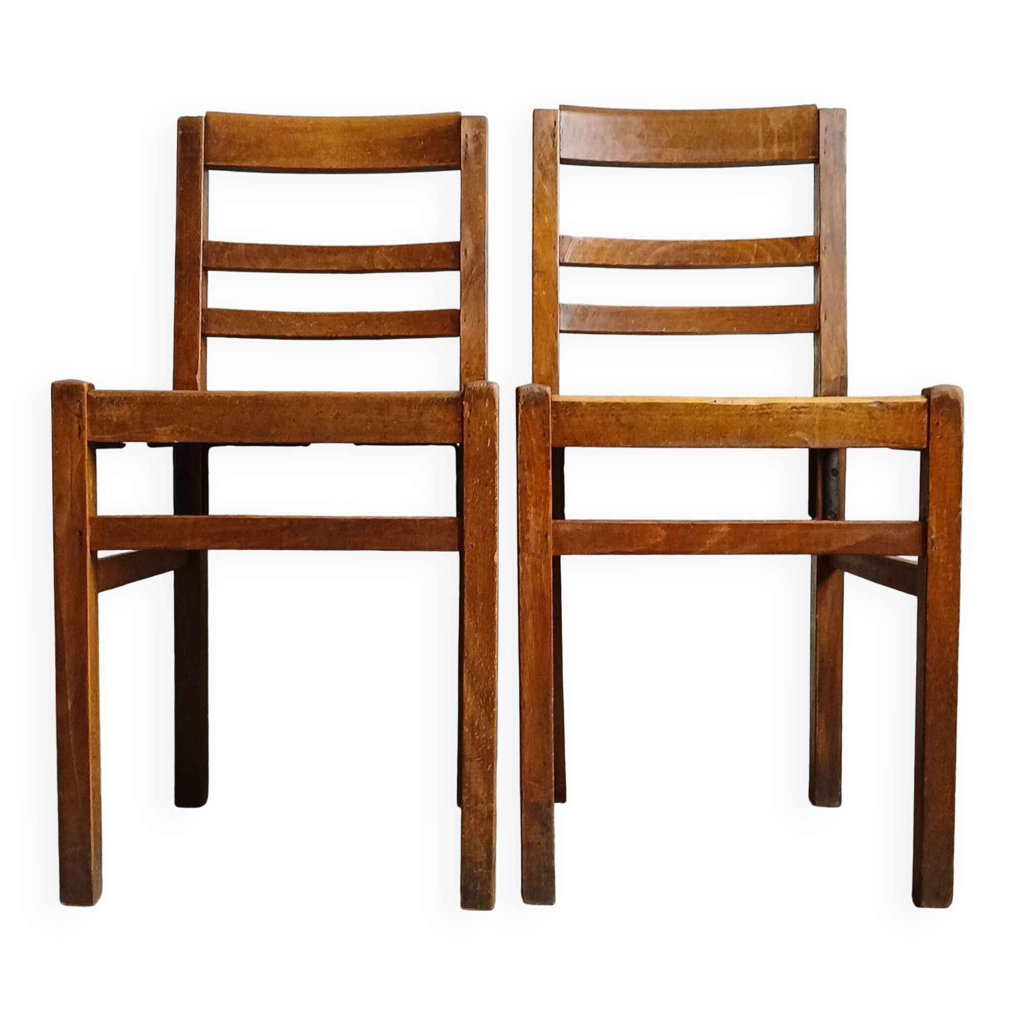 2 chaises bistrot reconstruction "Gabriel" 1945