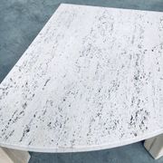 Mid-Century Modern Travertine Edge Side Table, Italy, 1970s