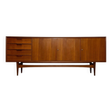 1960s Vintage Large Minimalistic Mid-Century Teak Sideboard