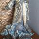 Antique bronze holy water font