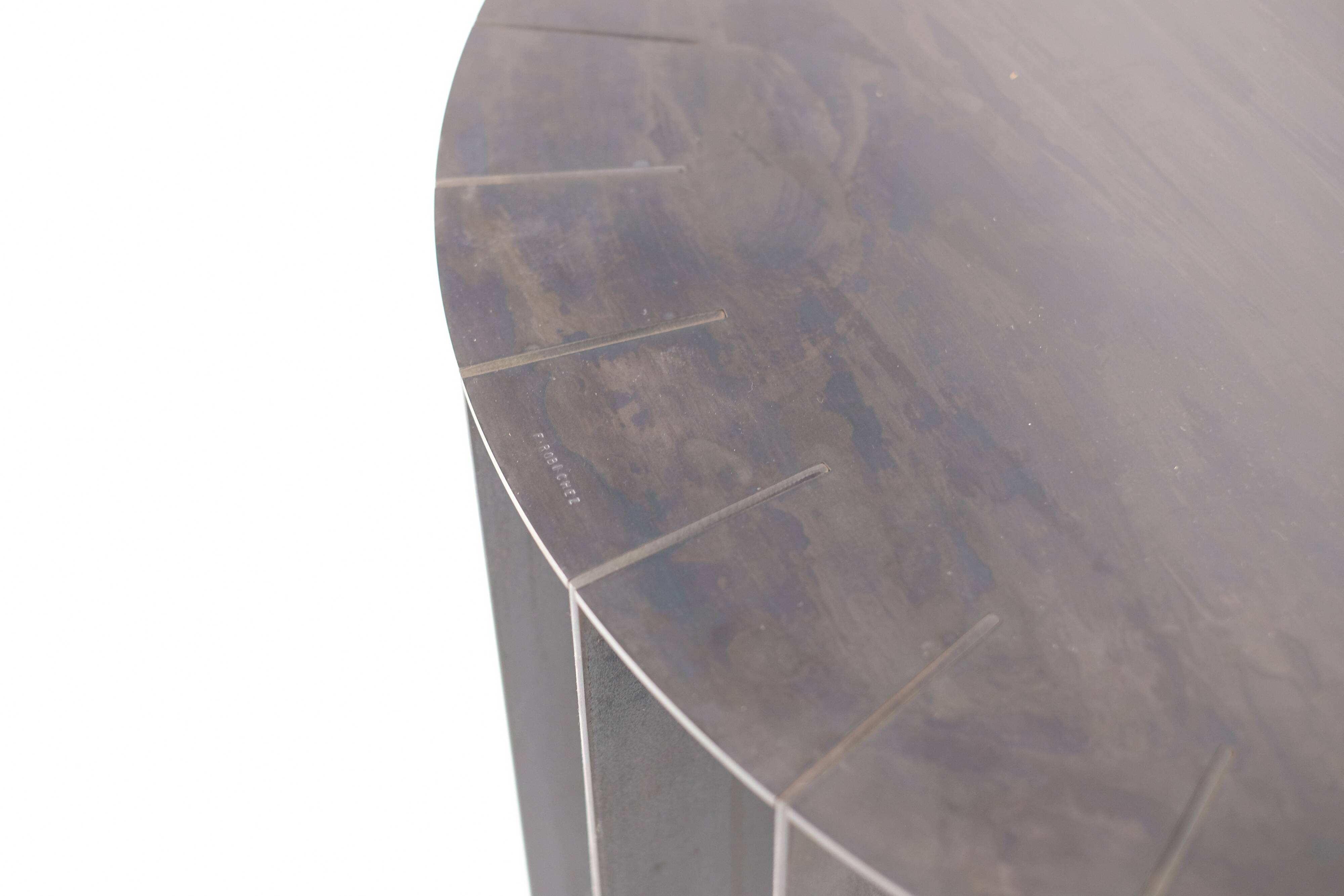 “Blue Moon” console by Franck Robichez for Dritsh, Paris 1980s Dritsh.