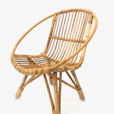 Rohe rattan vintage high chair by Rohe Noordwolde