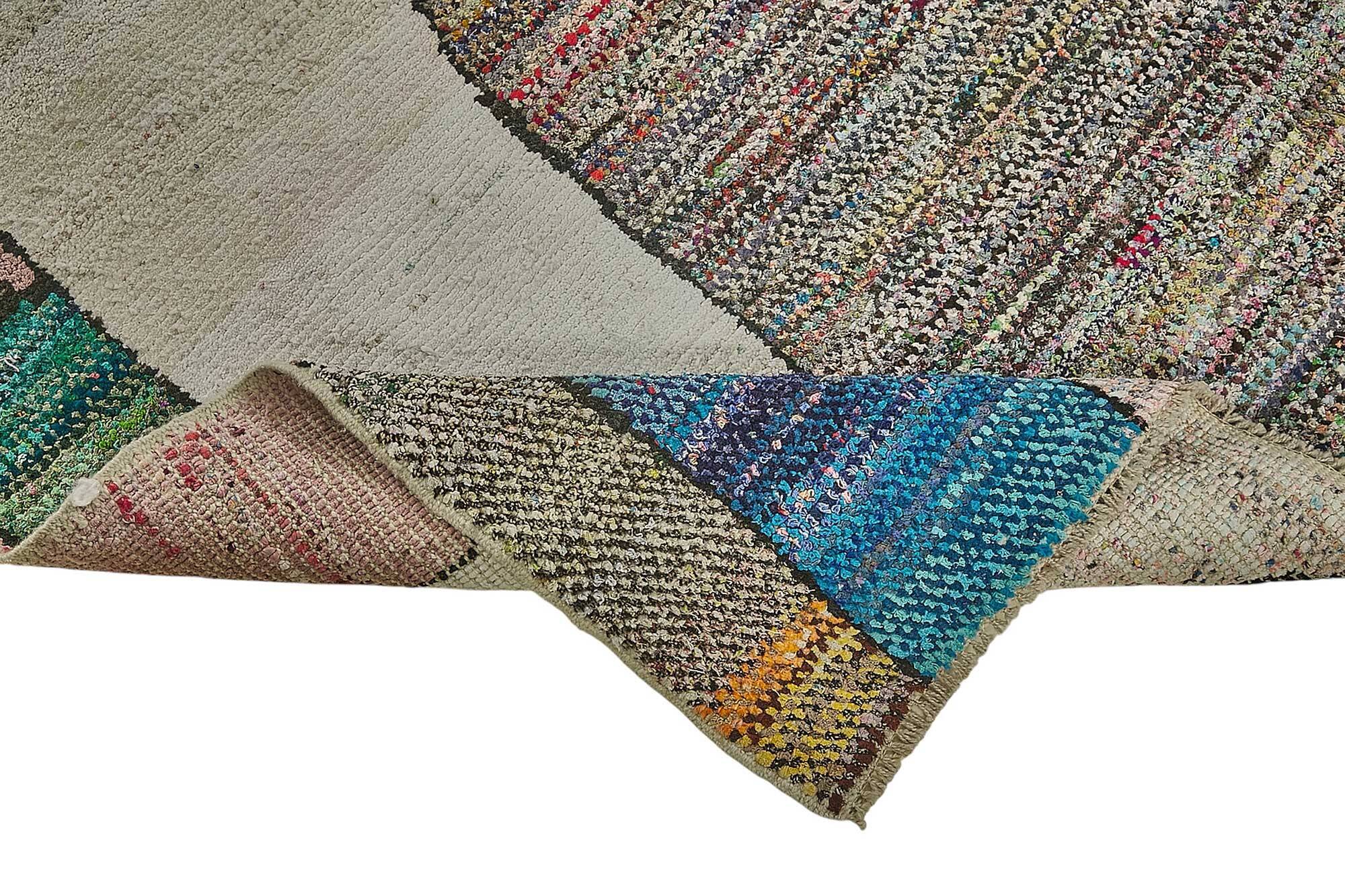 Handwoven Turkish Recycled Boho Rug 197 cm x 313 cm