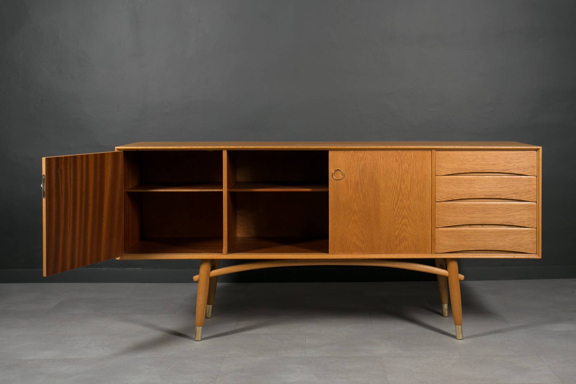 Gustav Bahus oak sideboard, Scandinavian and mid-century modern elegance