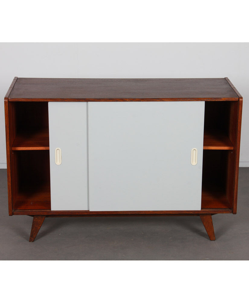 Vintage dark oak chest of drawers by Jiri Jiroutek, model U-452, 1960