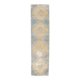 1960s Turkish Hand-Knotted Geometric Runner 80x330