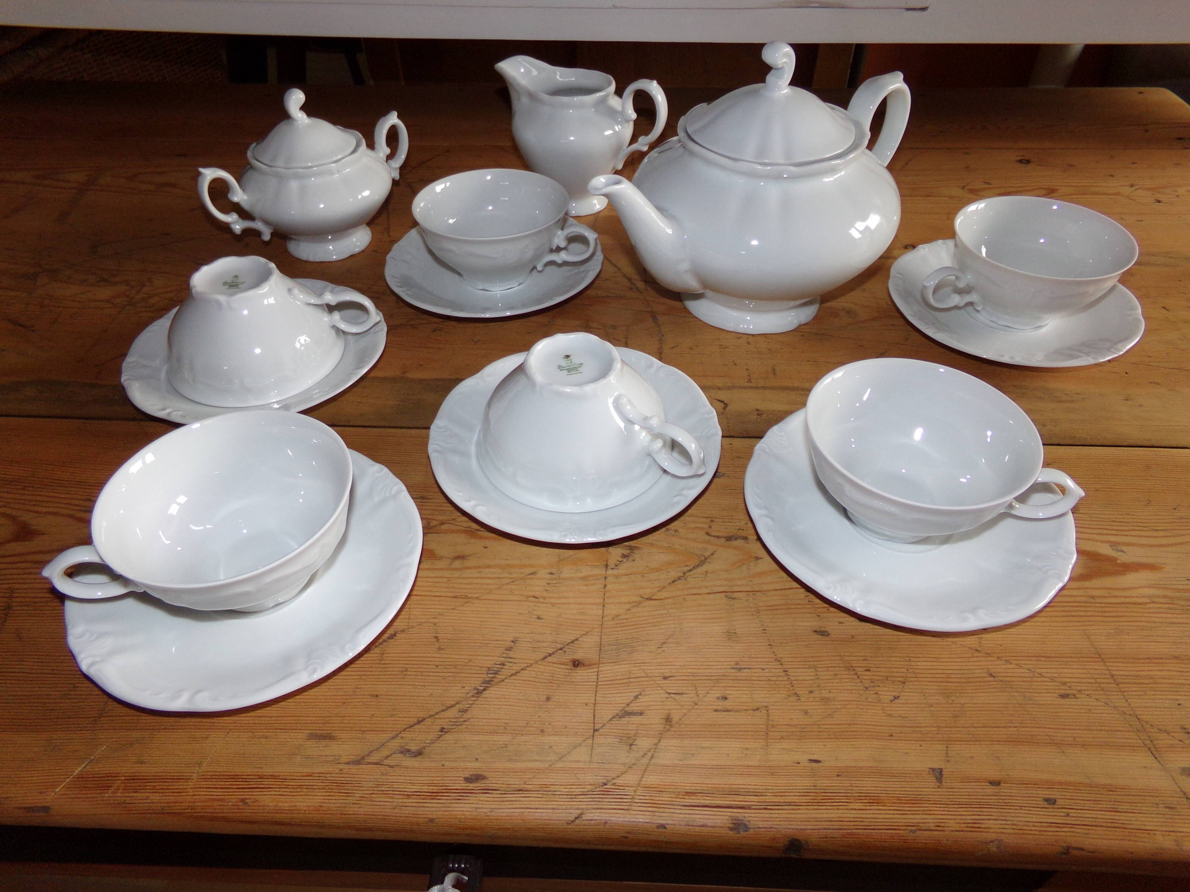 Tea service or white coffee winterling schwarzenbach bavaria germany
