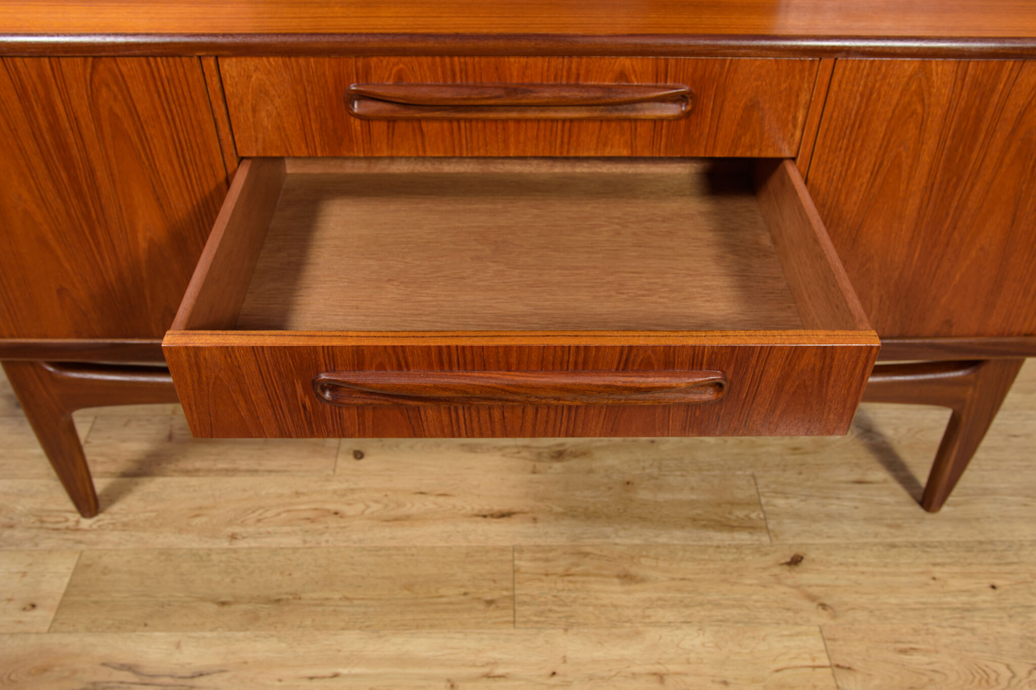 Mid-century model Fresco sideboard in teak by Victor Wilkins for G-Plan, United Kingdom, 1960s