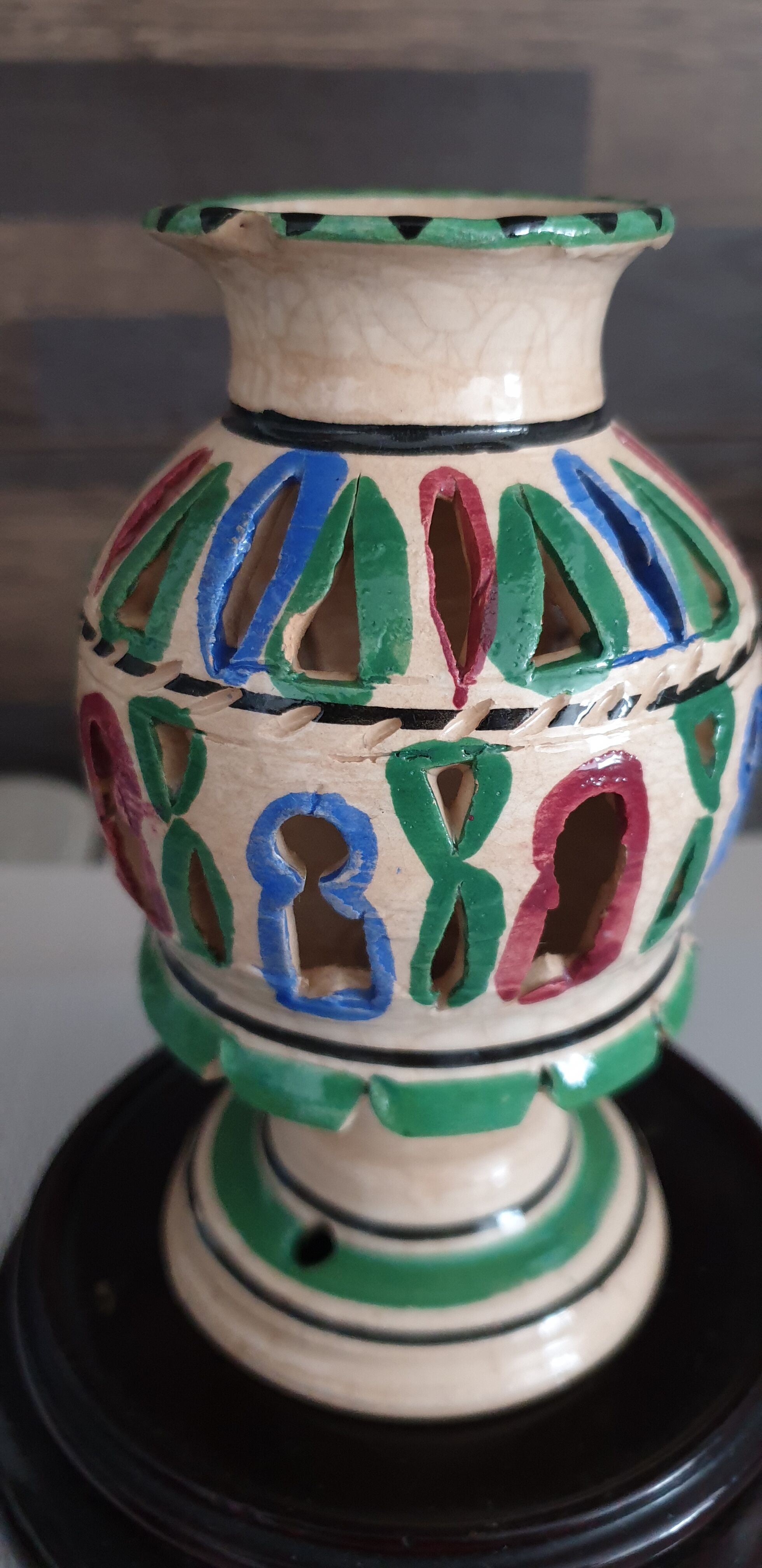 Oriental ceramic lamp foot to equip