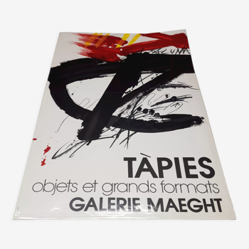 Affiche originale expo Antoni Tapies