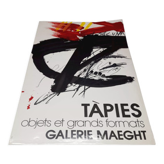 Affiche originale expo Antoni Tapies