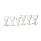 6 verres à pied
