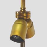 Lamp foot in gilded bronze with foliage 1970