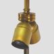 Pied de lampe en bronze doré aux feuillages 1970