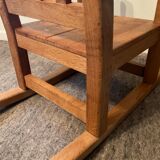 Fauteuil à bascule enfant en bois massif