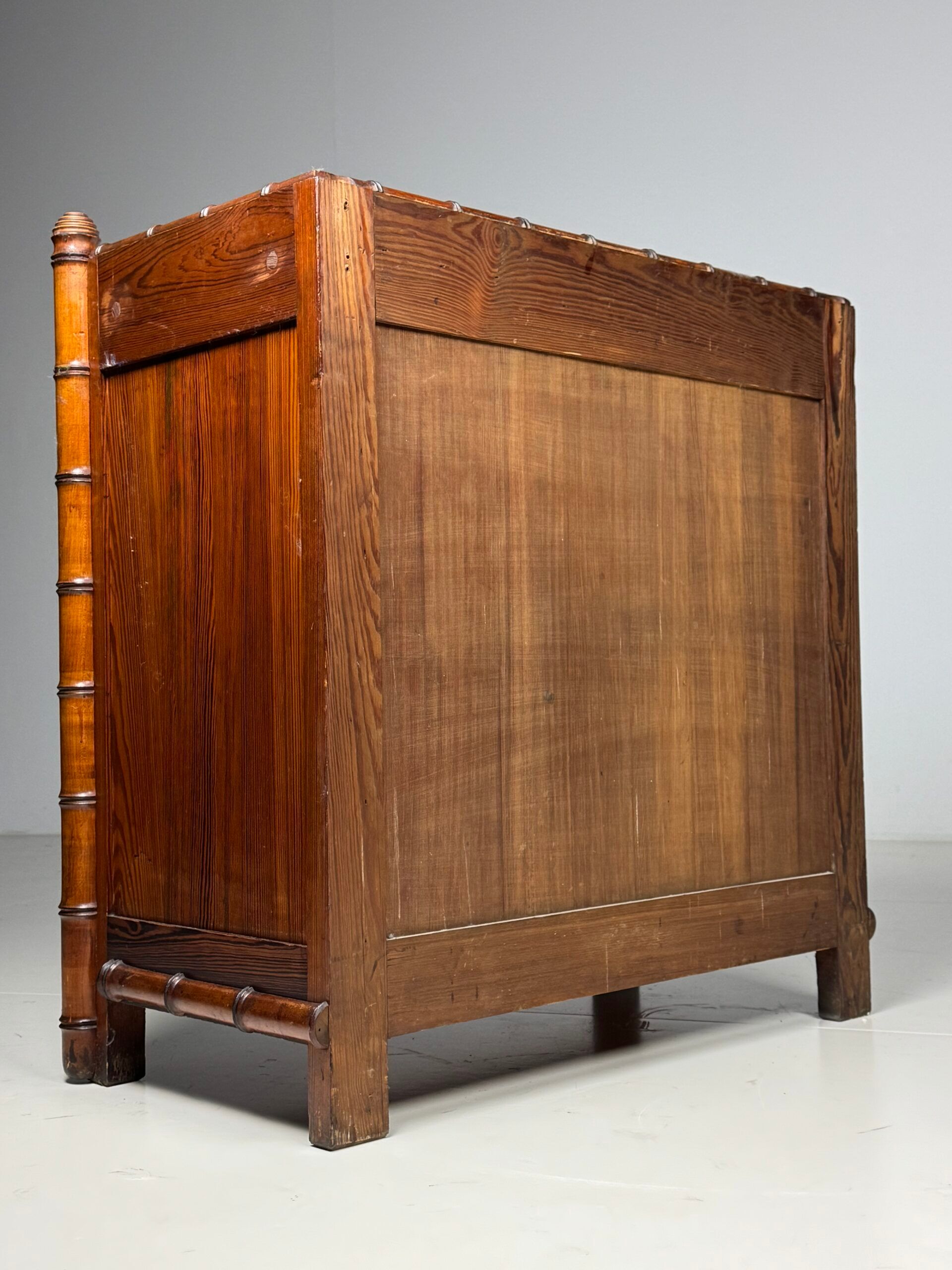 Faux bamboo chest of drawers 1900