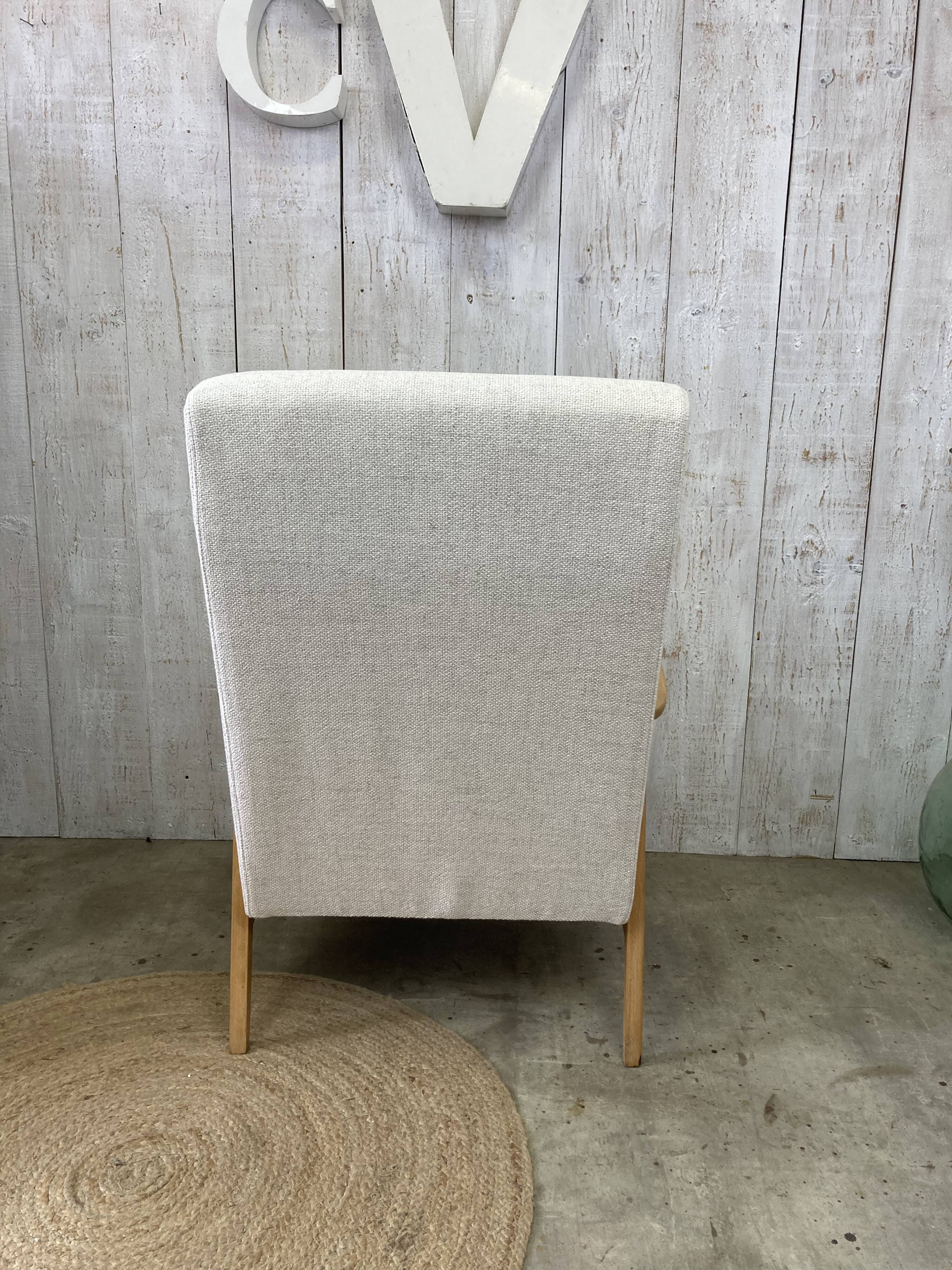 Restored vintage armchair