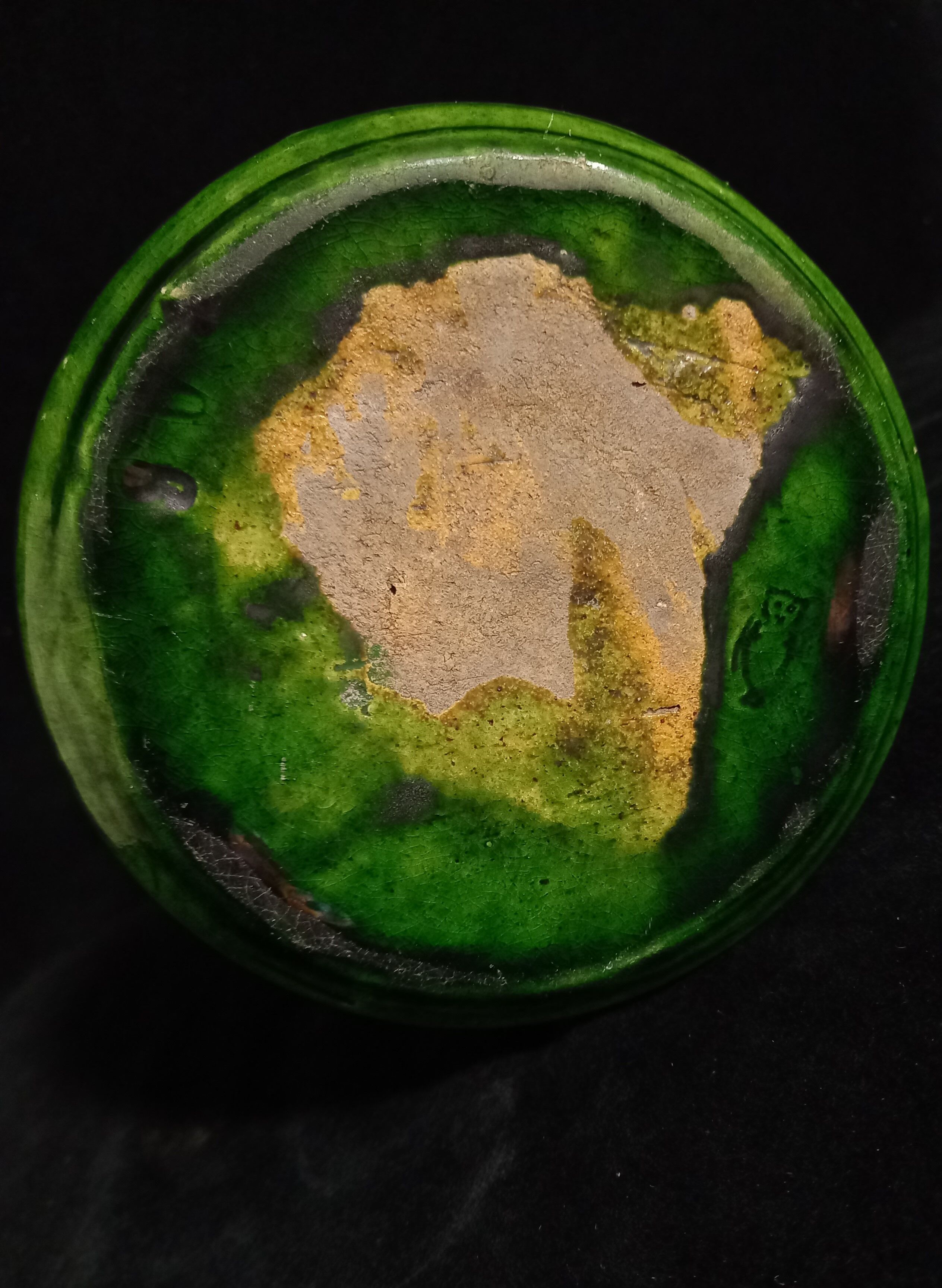 Vase art nouveau en grès avec trois anses voûtées