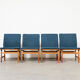 Set of 4 dining chairs model 3232 by Borge Mogensen for Fredericia Denmark 1958
