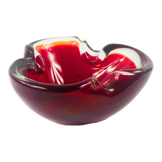 Mid-Century Sommerso Murano Glass Bowl by Flavio Poli, Italy, 1960s