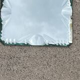Beveled mirror glass - knife holders, bottle coasters