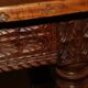 SAVOYARD CHALET TABLE, carved, with two drawers, late 18th century