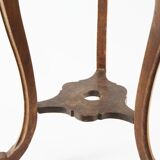 Indochinese wooden and marble sellette