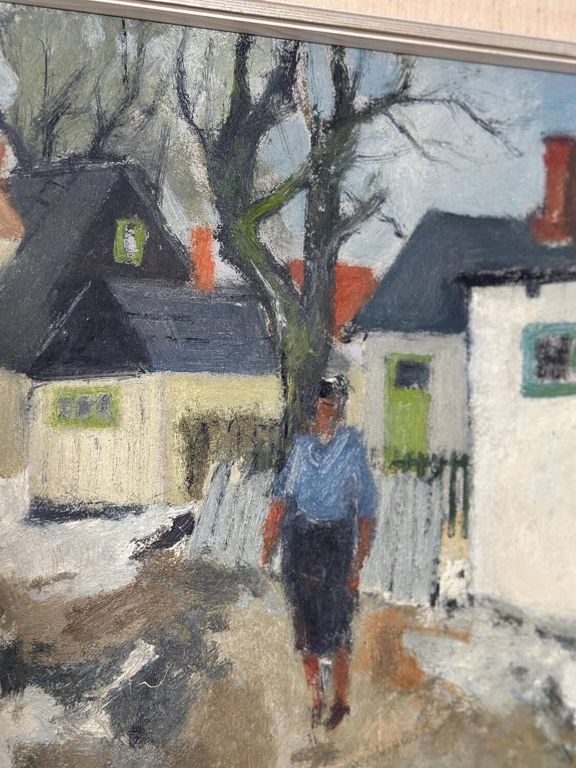 Swedish Oil on Panel – “Street ” by JOHN BÖRÉN