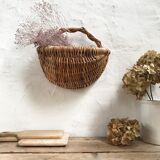 Rattan wall basket