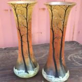 Paire de vases signés Legras