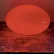 Lampe champignon rouge vintage