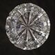 Cendrier en cristal taillé a la main - rond 16cm