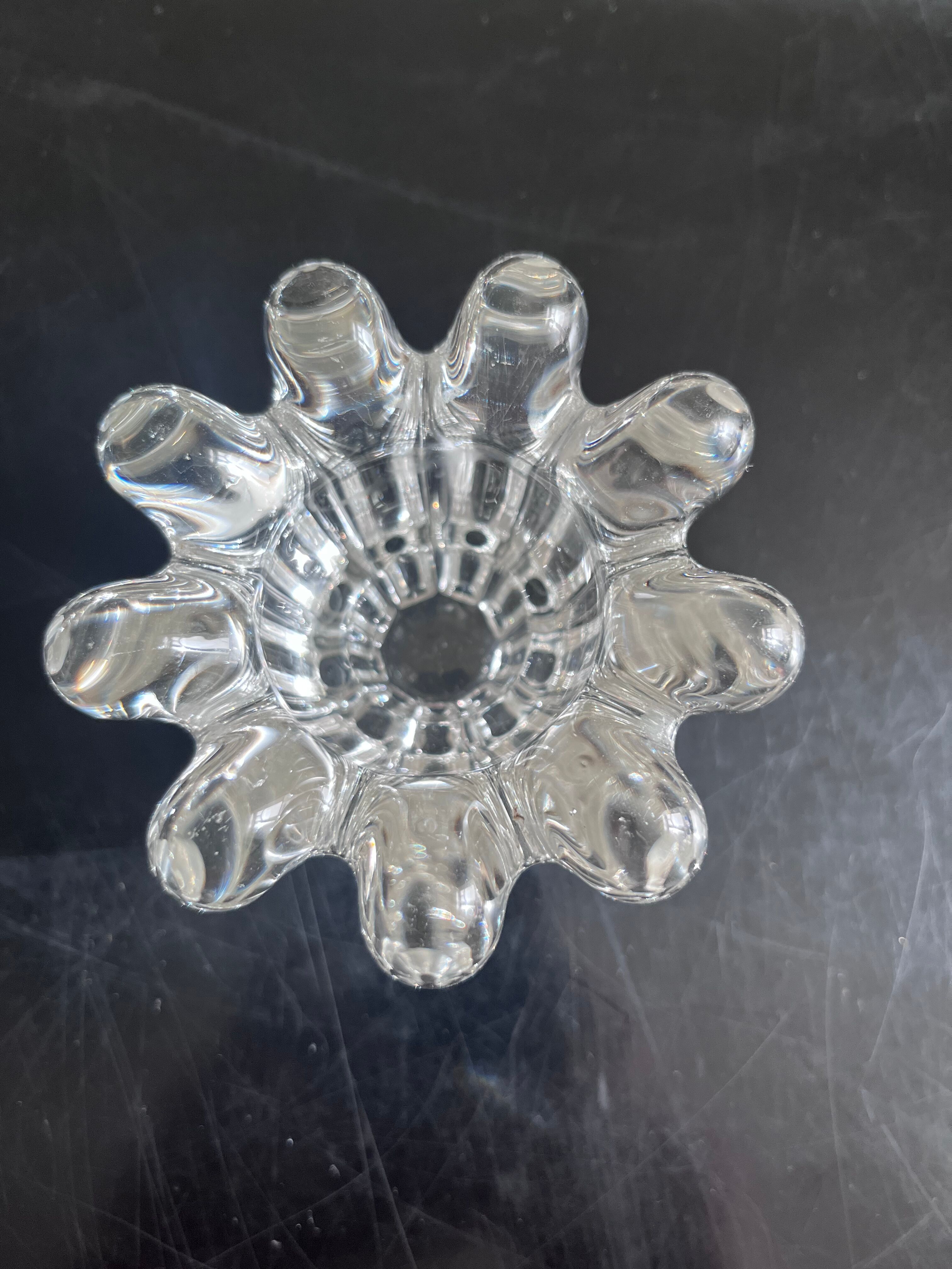 Crystal candle holder