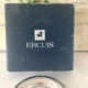 Silver plated butter dish with crystal insert by Ercuis, original box