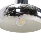 Space Age chrome pendant lamps / Mid-century modern design / 1960s / 1970s / Set of 2