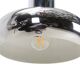 Space Age chrome pendant lamps / Mid-century modern design / 1960s / 1970s / Set of 2