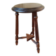 Tabouret, sellette tripode vintage en bois tourné