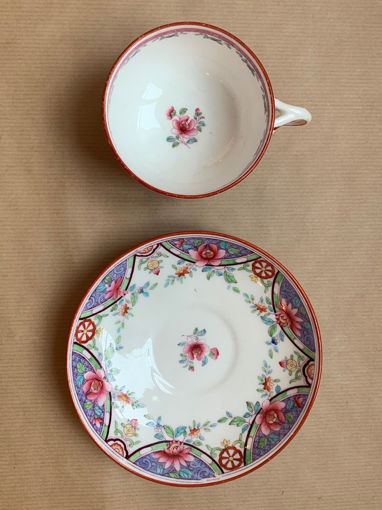 Minton English porcelain cup and sub-cup