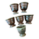Pyrite stoneware coffee cups La Borne