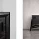 Vintage Mid-Century Scandinavian Modern Dark Oak Sideboard & Wooden Handles