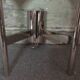 Sciolari double chrome wall light with white glass globe