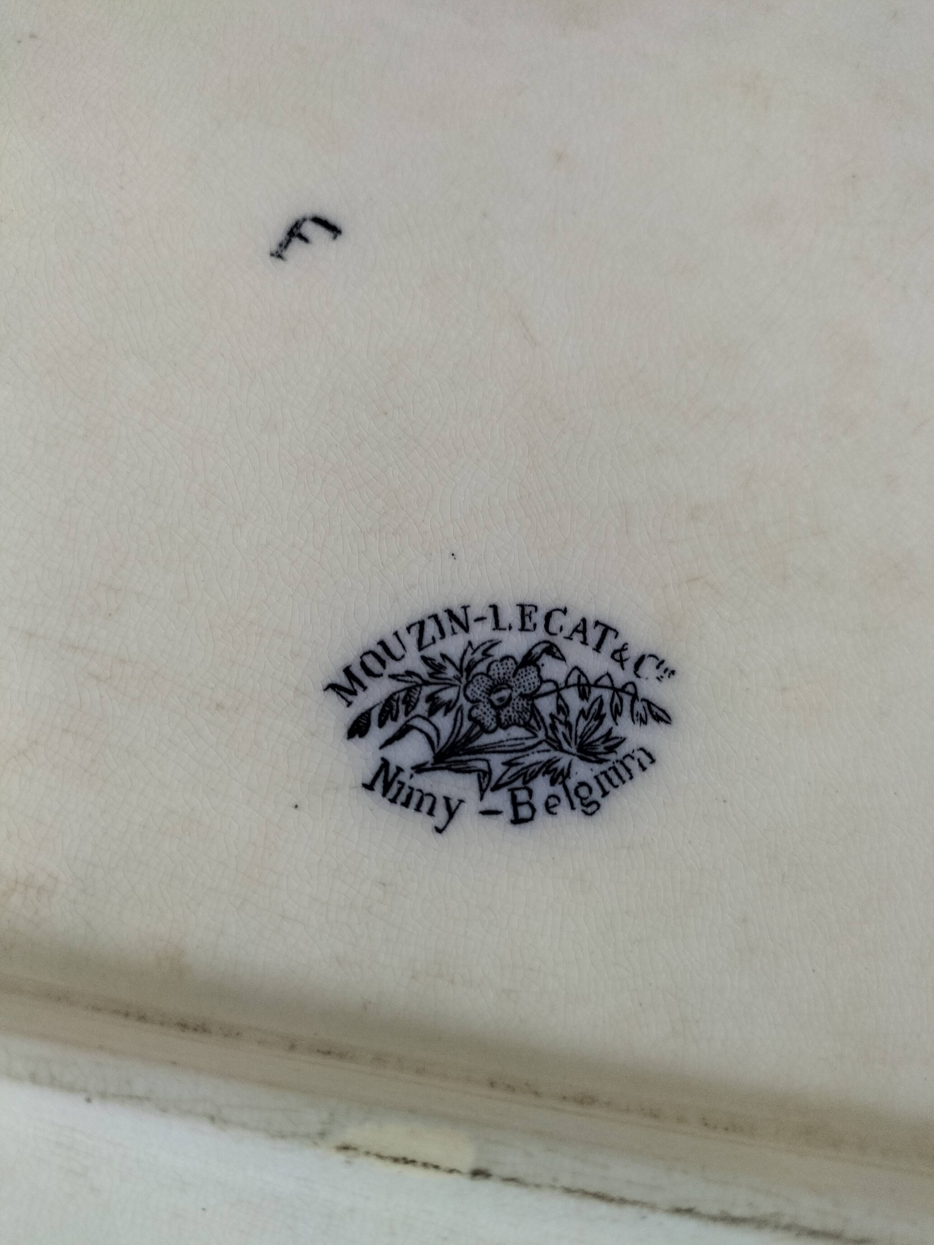 Antique set of rectangular dish and soup tureen – Mouzin-Lecat & Cie