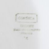 Former plat oavle in faïence of Digoin Sarreguemines model corsica